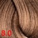 360 hair professional Permanent Haircolor : 8.0 светлый блондин 