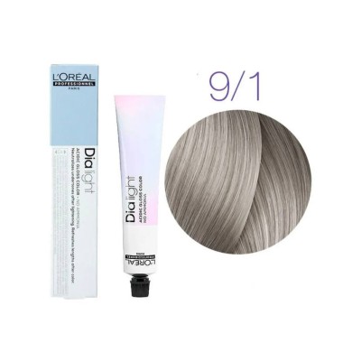 Dialight Гель-крем для окрашивания волос без аммиака 9.1 50мл