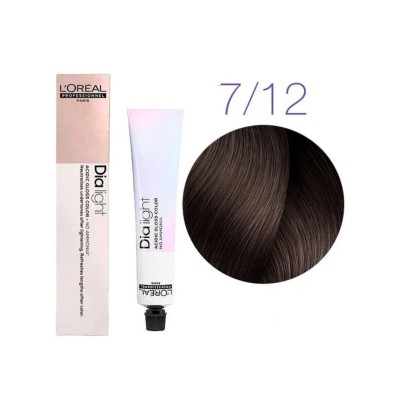 Dialight Гель-крем для окрашивания волос без аммиака 7.12 50мл