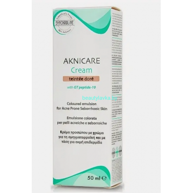Тонирующий крем Aknicare Cream teintee dore для кожи склонной к акне и себорее темный 50 мл