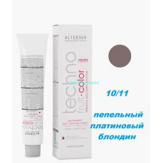 Краска Alter Ego Tehnofruit color 10.11 пепельный платиновый блондин 100 мл