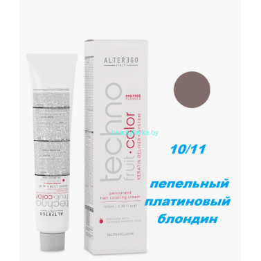 Краска Alter Ego Tehnofruit color 10.11 пепельный платиновый блондин 100 мл