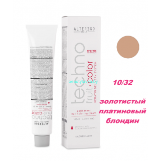 Краска Alter Ego Tehnofruit color 10.32 золотистый платиновый блондин 100 мл