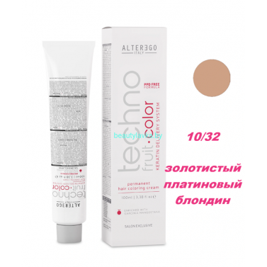 Краска Alter Ego Tehnofruit color 10.32 золотистый платиновый блондин 100 мл