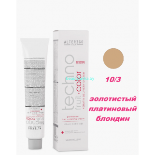 Краска Alter Ego Tehnofruit color 10.3 золотистый платиновый блондин 100 мл