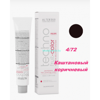 Краска Alter Ego Tehnofruit color 4.72 каштановый коричневый 100 мл.