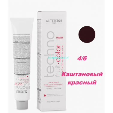 Краска Alter Ego Tehnofruit color 4.6 каштановый красный 100 мл.