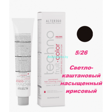 Краска Alter Ego Tehnofruit color 5.26 светло-каштановый насыщенный ирисовый 100 мл