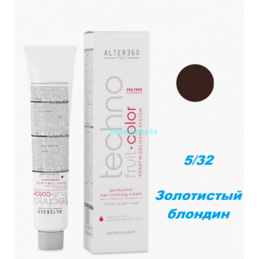 Краска Alter Ego Tehnofruit color 5.32 золотистый блондин 100 мл