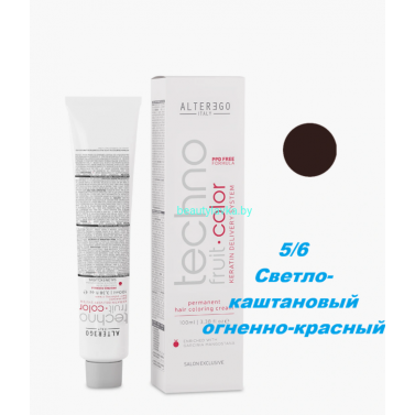Краска Alter Ego Tehnofruit color 5.6 светло-каштановый огненно-красный 100 мл