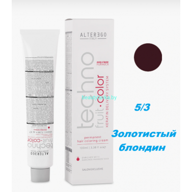 Краска Alter Ego Tehnofruit color 5.3 золотистый блондин 100 мл