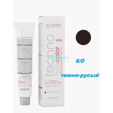 Краска Alter Ego Tehnofruit color 6.0 темно-русый 100 мл