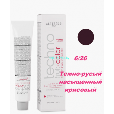 Краска Alter Ego Tehnofruit color 6.26 темно-русый насыщенный ирисовый 100 мл