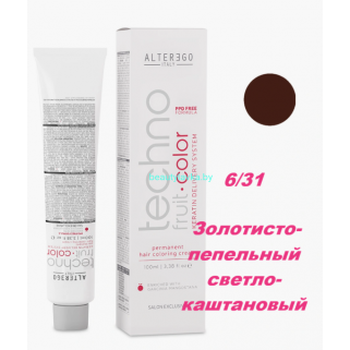 Краска Alter Ego Tehnofruit color 6.31 золотисто-пепельный светло-каштановый 100 мл