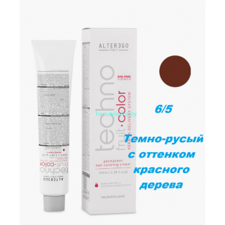 Краска Alter Ego Tehnofruit color 6.5 темно-русый с оттенком красного дерева 100 мл