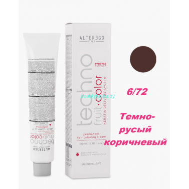 Краска Alter Ego Tehnofruit color 6.72 темно-русый коричневый 100 мл