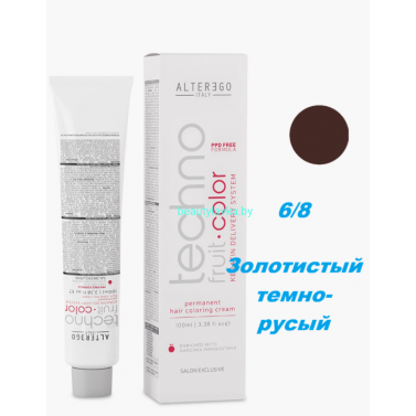 Краска Alter Ego Tehnofruit color 6.8 золотистый темно-русый 100 мл