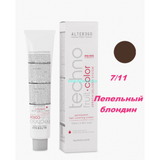 Краска Alter Ego Tehnofruit color 7.11 пепельный блондин 100 мл