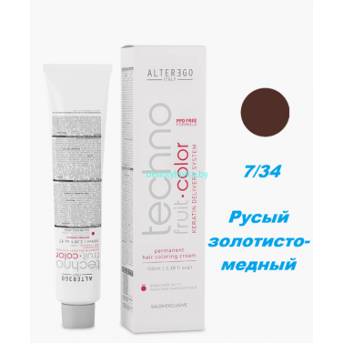 Краска Alter Ego Tehnofruit color 7.34 русый золотисто-медный 100 мл