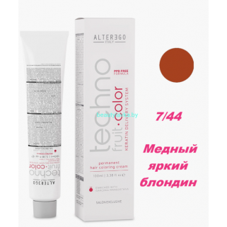 Краска Alter Ego Tehnofruit color 7.44 медный яркий блондин 100 мл