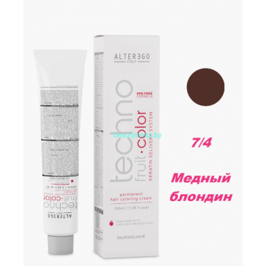 Краска Alter Ego Tehnofruit color 7.4 медный блондин 100 мл