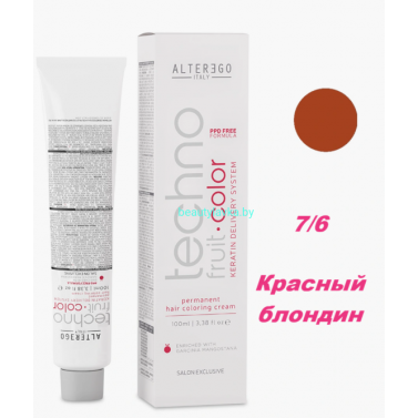 Краска Alter Ego Tehnofruit color 7.6 красный блондин 100 мл