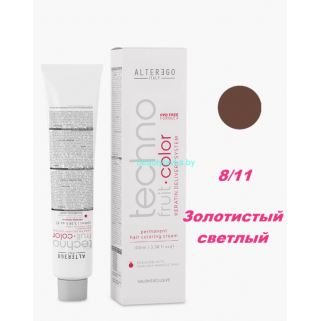 Краска Alter Ego Tehnofruit color 8.11 золотистый светлый 100 мл