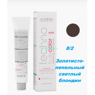 Краска Alter Ego Tehnofruit color 8.2 золотисто-пепельный светлый блондин 100 мл