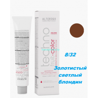 Краска Alter Ego Tehnofruit color 8.32 золотисто-пепельный светлый блондин 100 мл