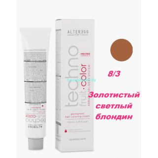 Краска Alter Ego Tehnofruit color 8.3 золотистый светлый блондин 100 мл