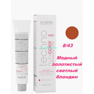 Краска Alter Ego Tehnofruit color 8.43 медный золотистый светлый блондин 100 мл