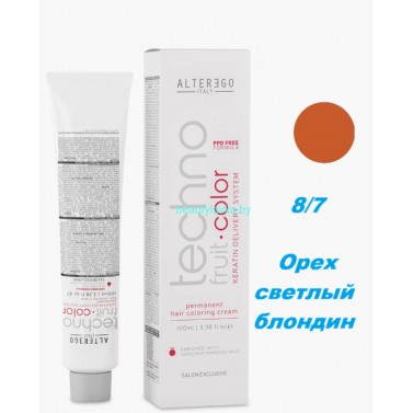 Краска Alter Ego Tehnofruit color 8.7 орех светлый блондин 100 мл