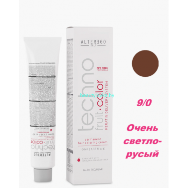 Краска Alter Ego Tehnofruit color 9.0 очень светло-русый 100 мл