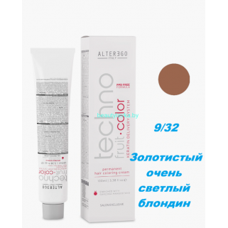Краска Alter Ego Tehnofruit color 9.32 золотистый очень светлый блондин 100 мл