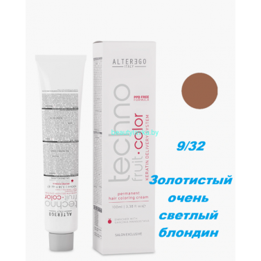 Краска Alter Ego Tehnofruit color 9.32 золотистый очень светлый блондин 100 мл