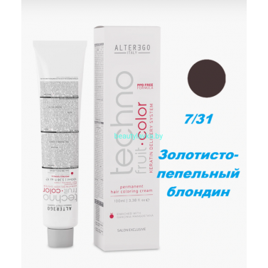 Краска Alter Ego Tehnofruit color 7.31 золотистый блондин 100 мл