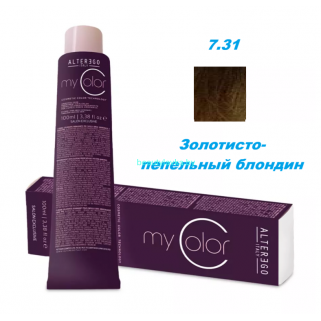 Краска Alter Ego My color 7.31 золотисто-пепельный блондин 100 мл