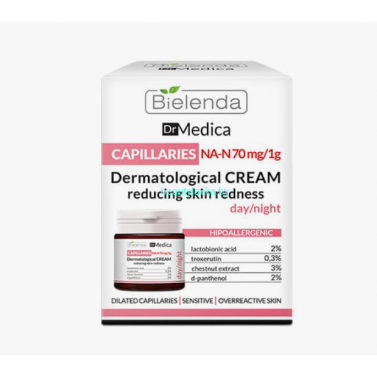 DR MEDICA CAPILLARY SKIN Bielenda Крем уменьшающий покраснения дневной/ночной (50 мл)