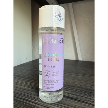 GOOD SKIN ACID PEEL Bielenda Микроотшелушивающий корректирующий и нормализующий тоник с AHA + PHA кислотами и ниацинамидом 200мл