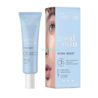 GOOD SKIN HYDRA BOOST Bielenda Крем сильно увлажняющий с гиалуроновой кислотой, трегалозой, трипептидами (50 мл)