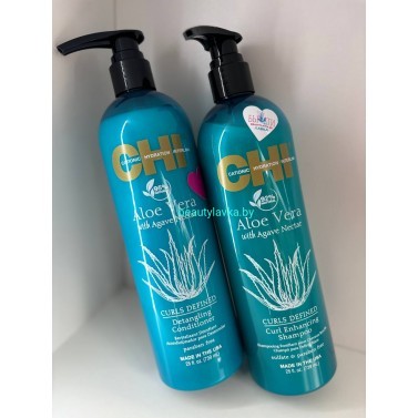 CHI Набор ALOE VERA Шампунь 739 мл+ Кондиционер алоэ и нектар агавы + 739 мл