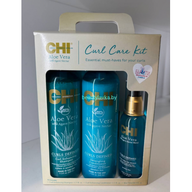 Набор для волос CHI Aloe VERA Curl Care Kit Шампунь 340мл + Кондиционоер 340мл + Масло 89мл
