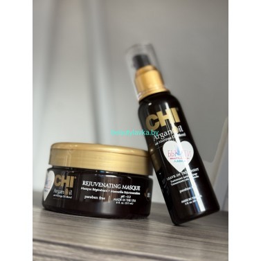 Набор восстанавливающий Chi Argan Oil Маска Rejuvenating 237 мл + масло 89 мл