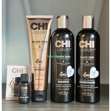 Набор восстанавливающий Chi Black Seed шампунь + кондиционер по 355 мл + масло 15 мл + маска 148 мл