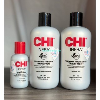 Набор Chi Infra шампунь + кондиционер по 355 мл + сыворотка 59 мл