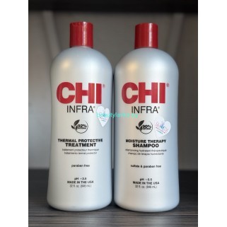 Набор для всех типов волос Chi Infra шампунь + кондиционер по 946 мл