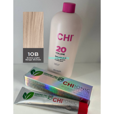 Крем-краска для волос CHI Ionic Permanent Shine Hair Color 10B 85 г