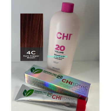 Крем-краска для волос CHI Ionic Permanent Shine Hair Color 4C 85 г