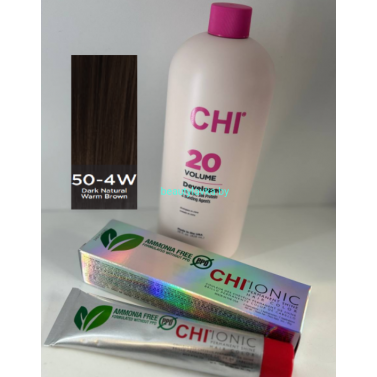 Крем-краска для волос CHI Ionic Permanent Shine Hair Color 50-4W 85 г