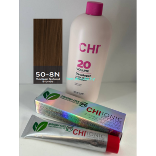 Крем-краска для волос CHI Ionic Permanent Shine Hair Color 50-8N 85 г